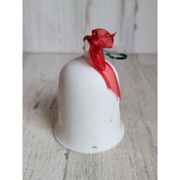 Hallmark 2008 porcelain Bell ornament Xmas tree white - Picture 3 of 8